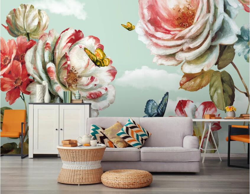 3D Beautiful Flowers 531 Wall Murals