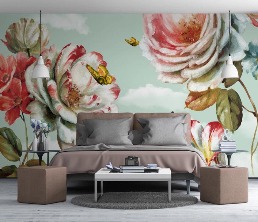 3D Beautiful Flowers 531 Wall Murals