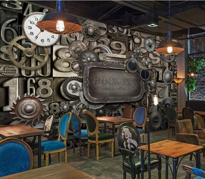 3D Metal Numbers 529 Wall Murals