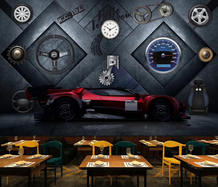 3D Gray Technology 525 Wall Murals