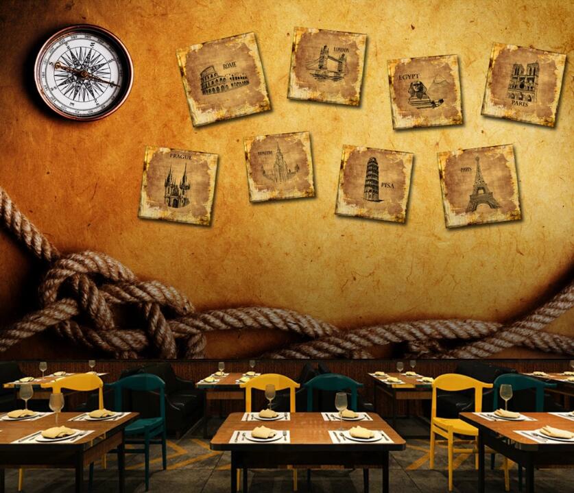 3D Famous Building 519 Wall Murals