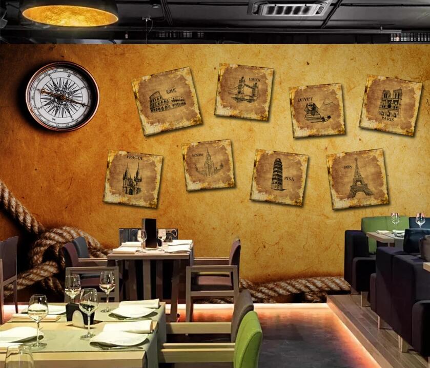 3D Famous Building 519 Wall Murals