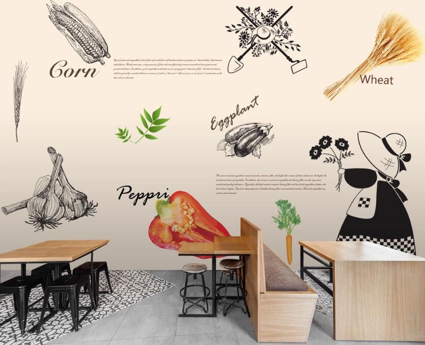 3D Fruit And Vegetable 515 Wall Murals