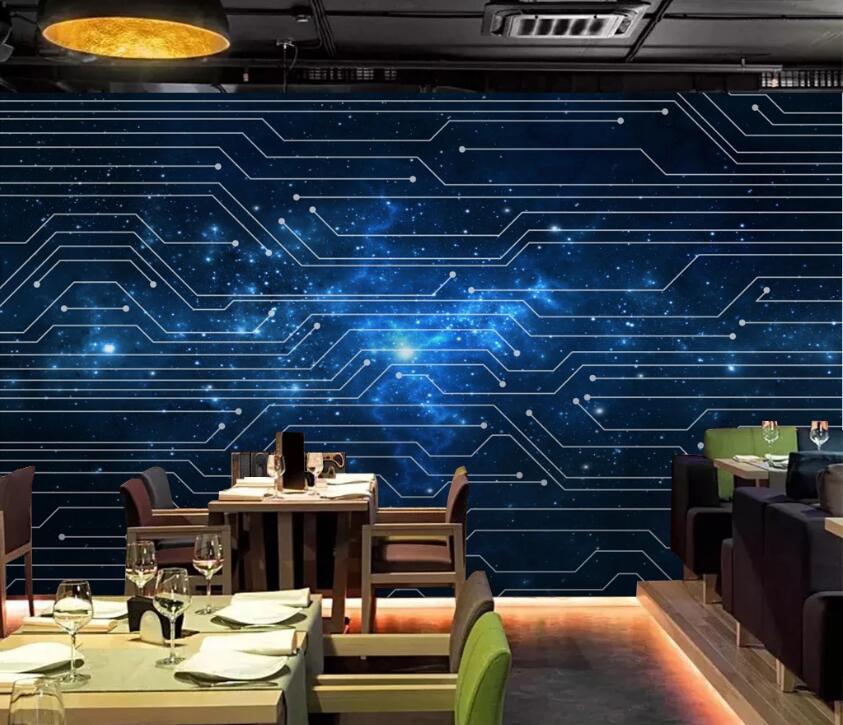 3D Galaxy Line 513 Wall Murals