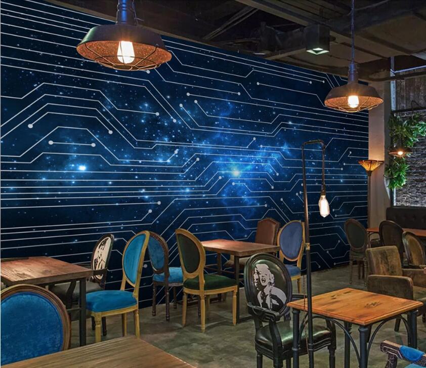 3D Galaxy Line 513 Wall Murals