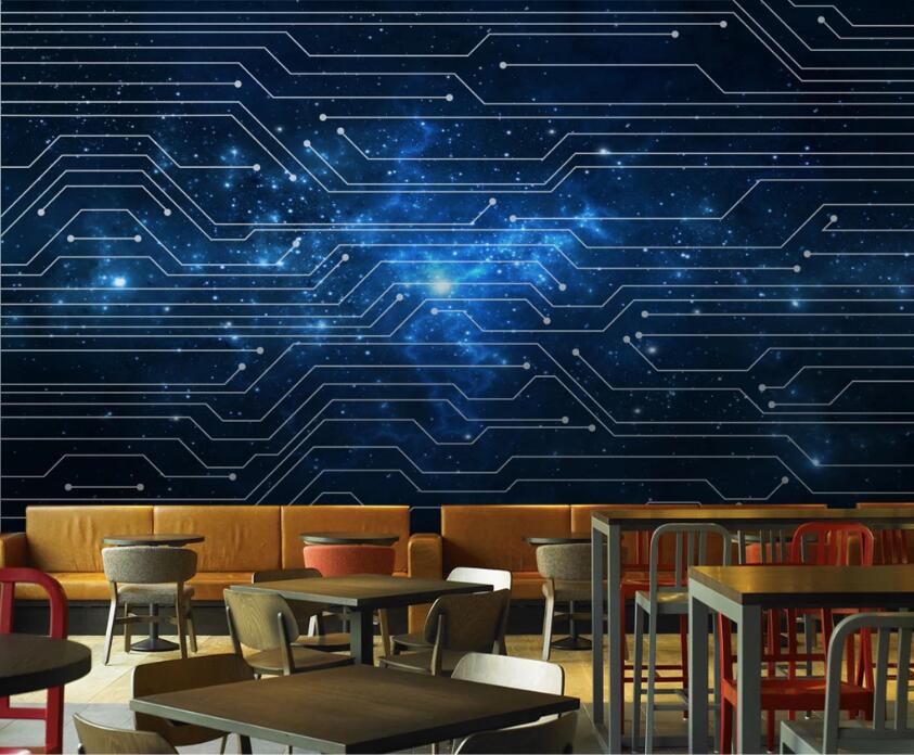 3D Galaxy Line 513 Wall Murals