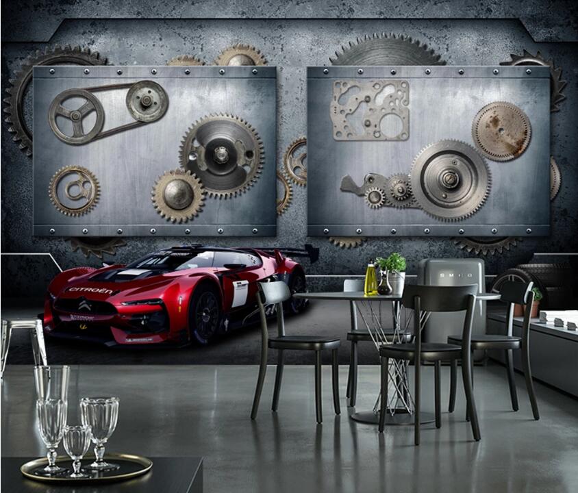 3D Mechanical Runner 509 Wall Murals