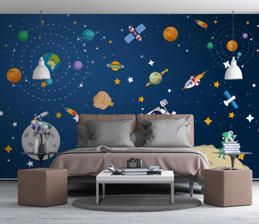 3D Childlike Starry Sky 504 Wall Murals