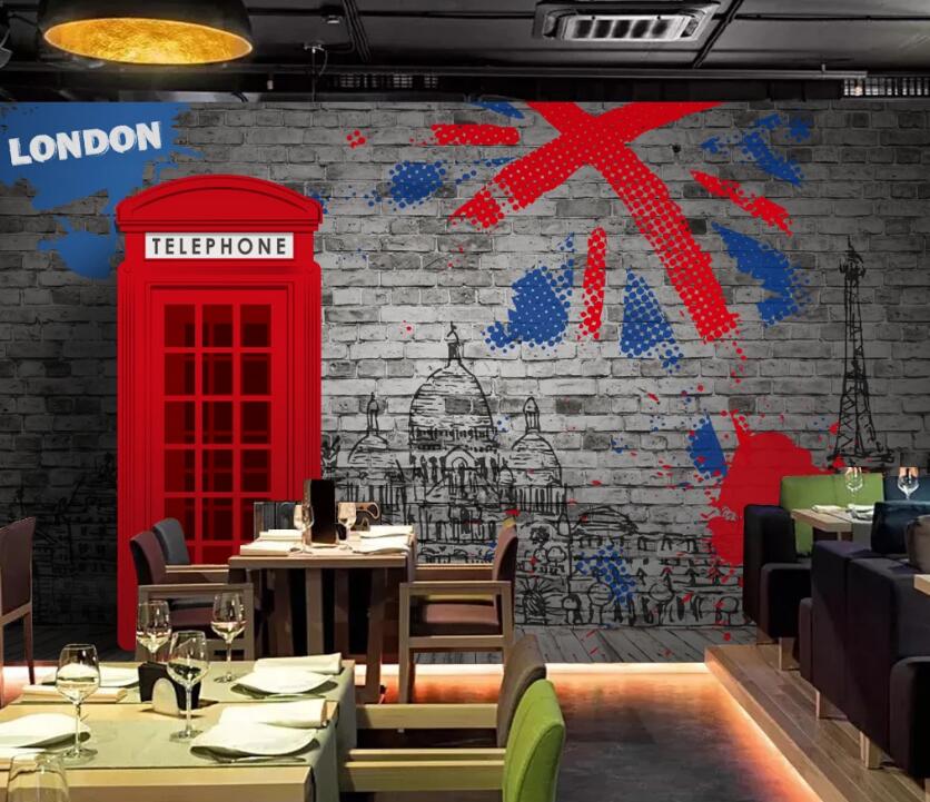 3D British Outline 499 Wall Murals