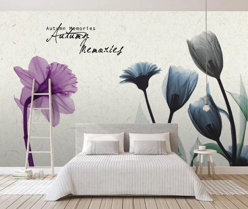 3D Flower Of Art 496 Wall Murals