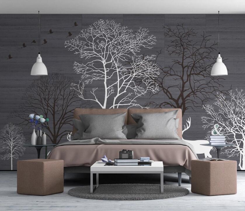 3D Dead Tree 495 Wall Murals