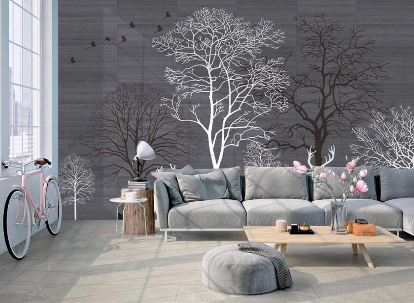 3D Dead Tree 495 Wall Murals