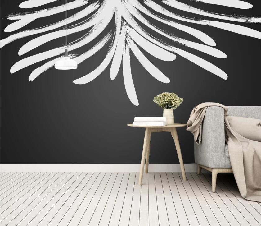 3D White Extension 488 Wall Murals