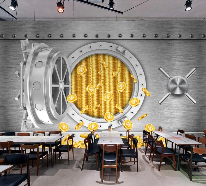 3D Gold Warehouse 482 Wall Murals