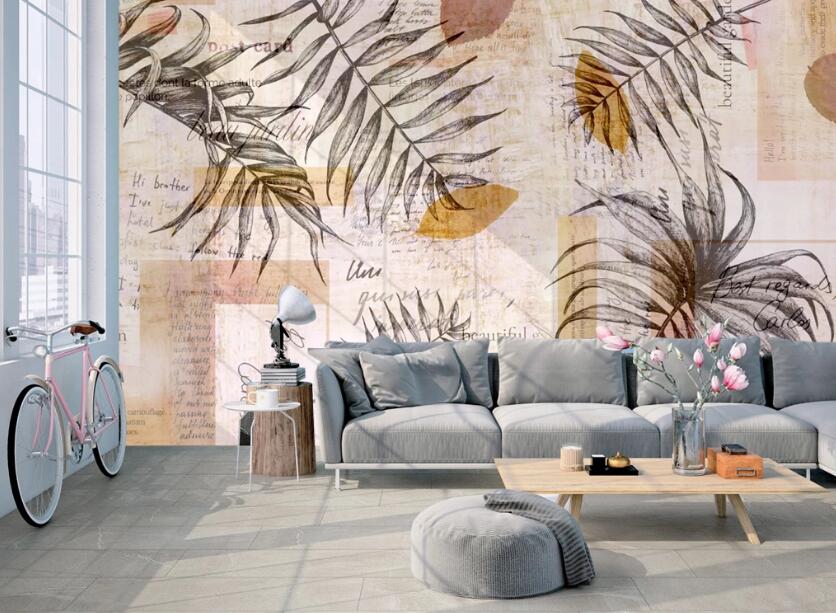 3D Fall Leaves 478 Wall Murals
