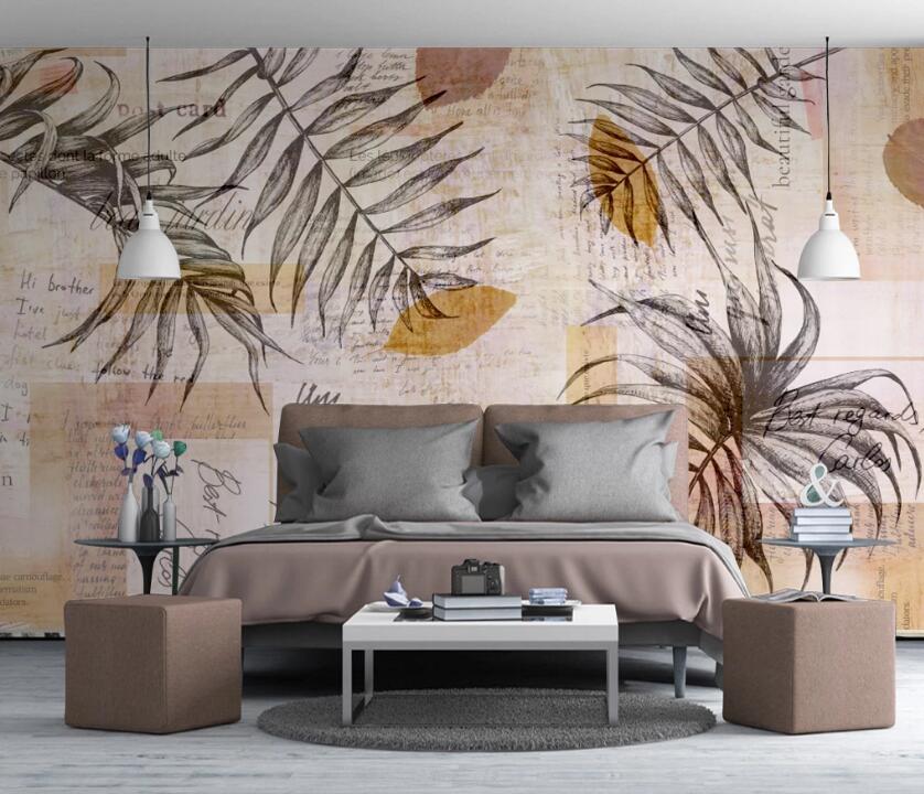 3D Fall Leaves 478 Wall Murals