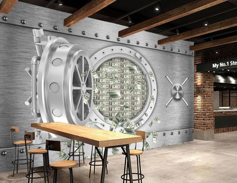 3D Money Warehouse 477 Wall Murals
