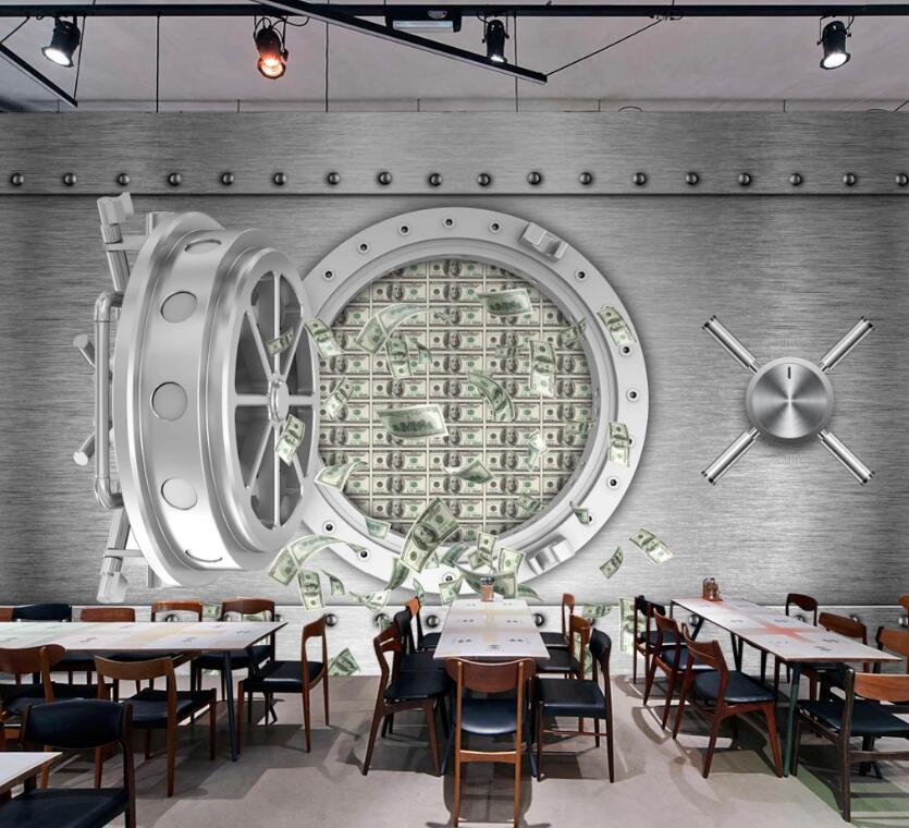 3D Money Warehouse 477 Wall Murals