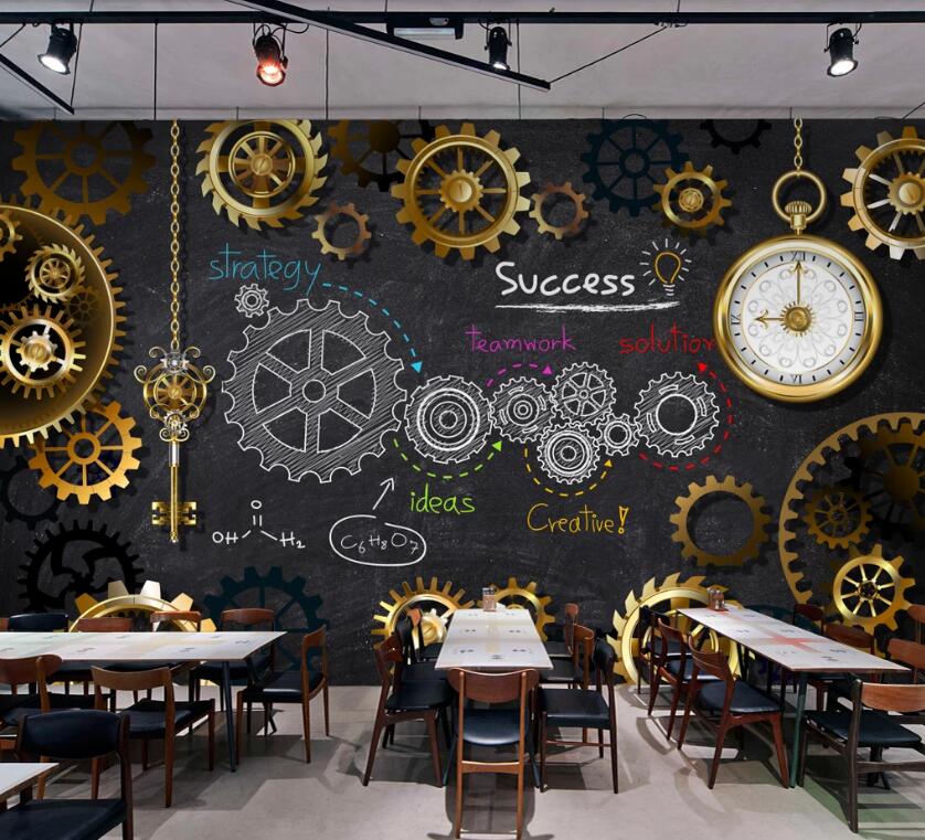 3D Metal Turning 471 Wall Murals