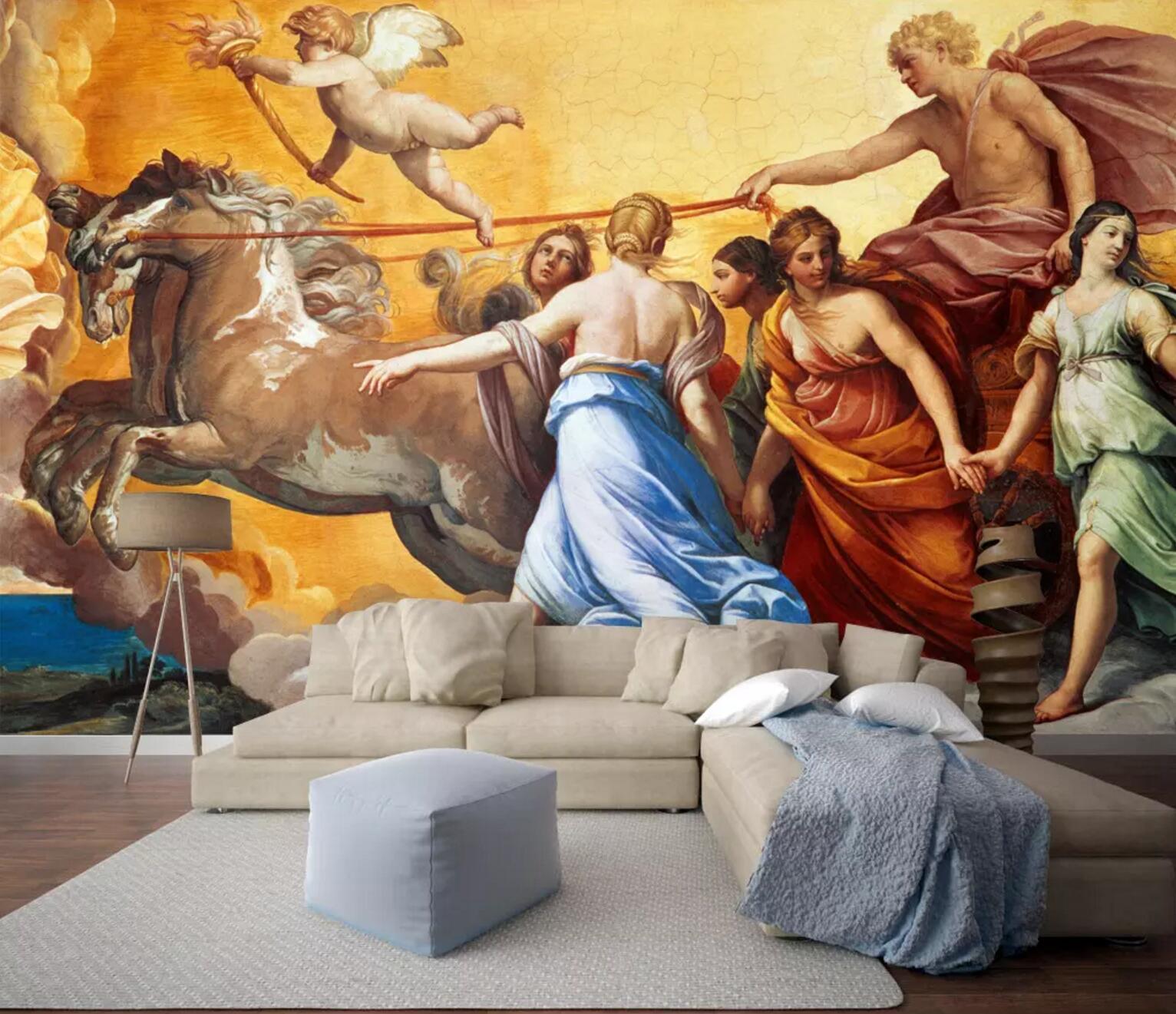 3D Ancient Religious Oil Painting 303 Wallpaper AJ Wallpaper 