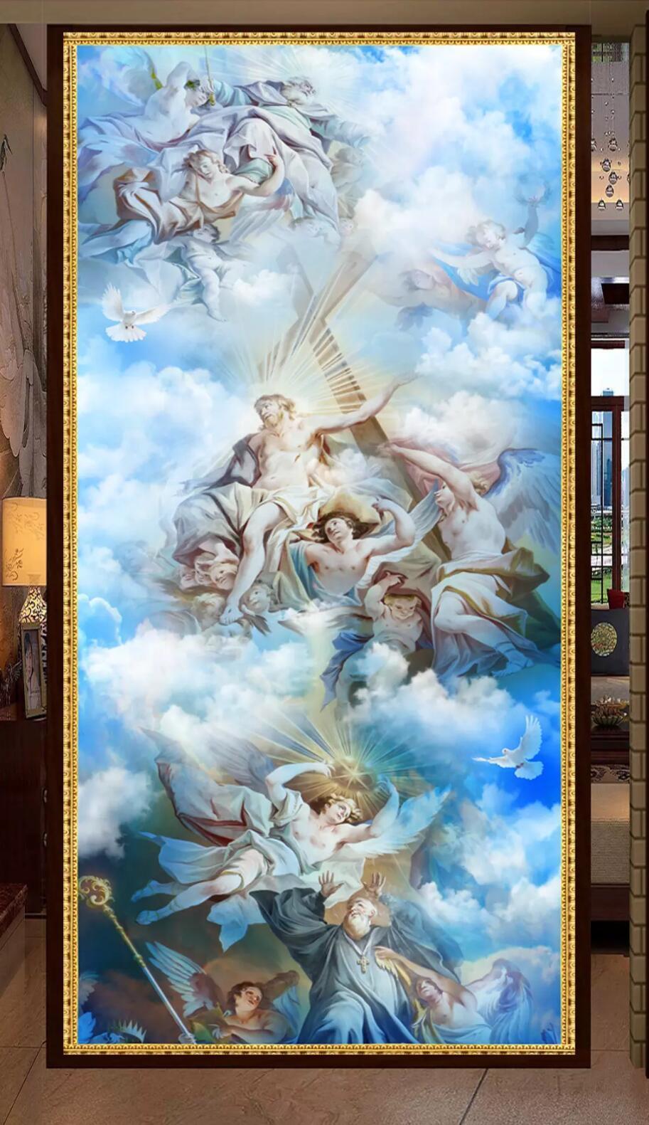 3D White Cloud Man 022 Wallpaper AJ Wallpaper 