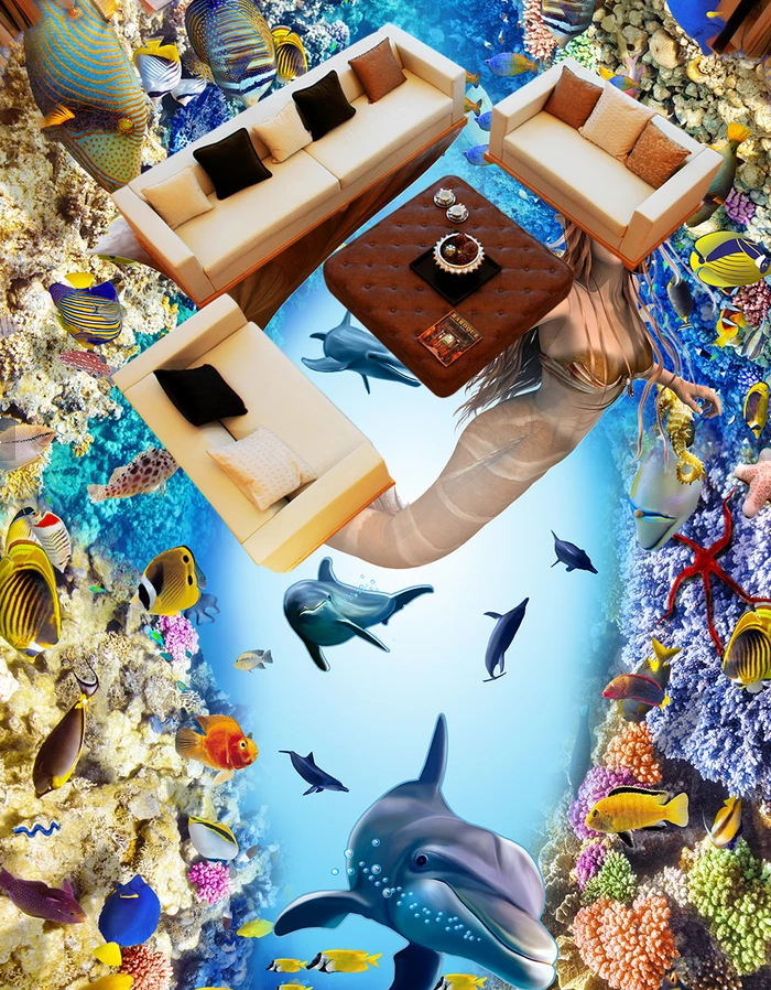 3D Ocean World 532 Floor Mural  Wallpaper Murals Rug & Mat Print Epoxy waterproof bath floor