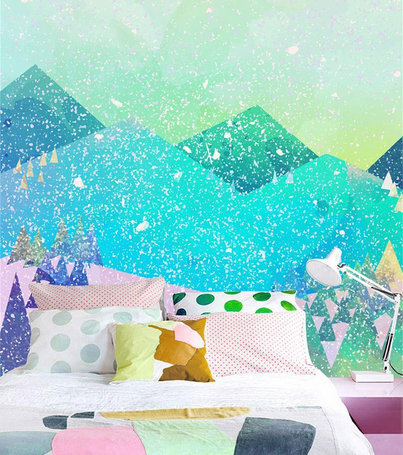3D Snow Mountain 004 Wallpaper AJ Wallpaper 