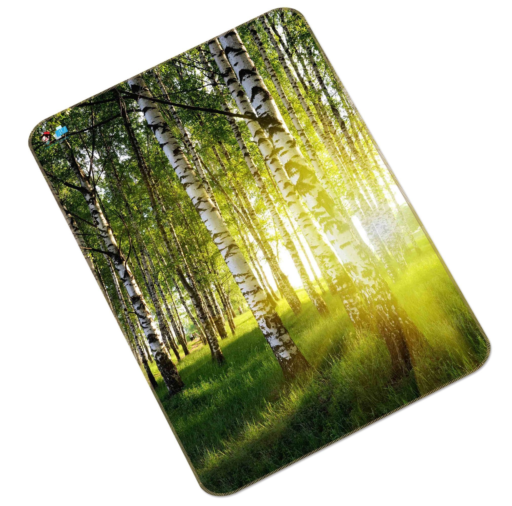3D Lawn Trees Sunshine 150 Non Slip Rug Mat Mat AJ Creativity Home 