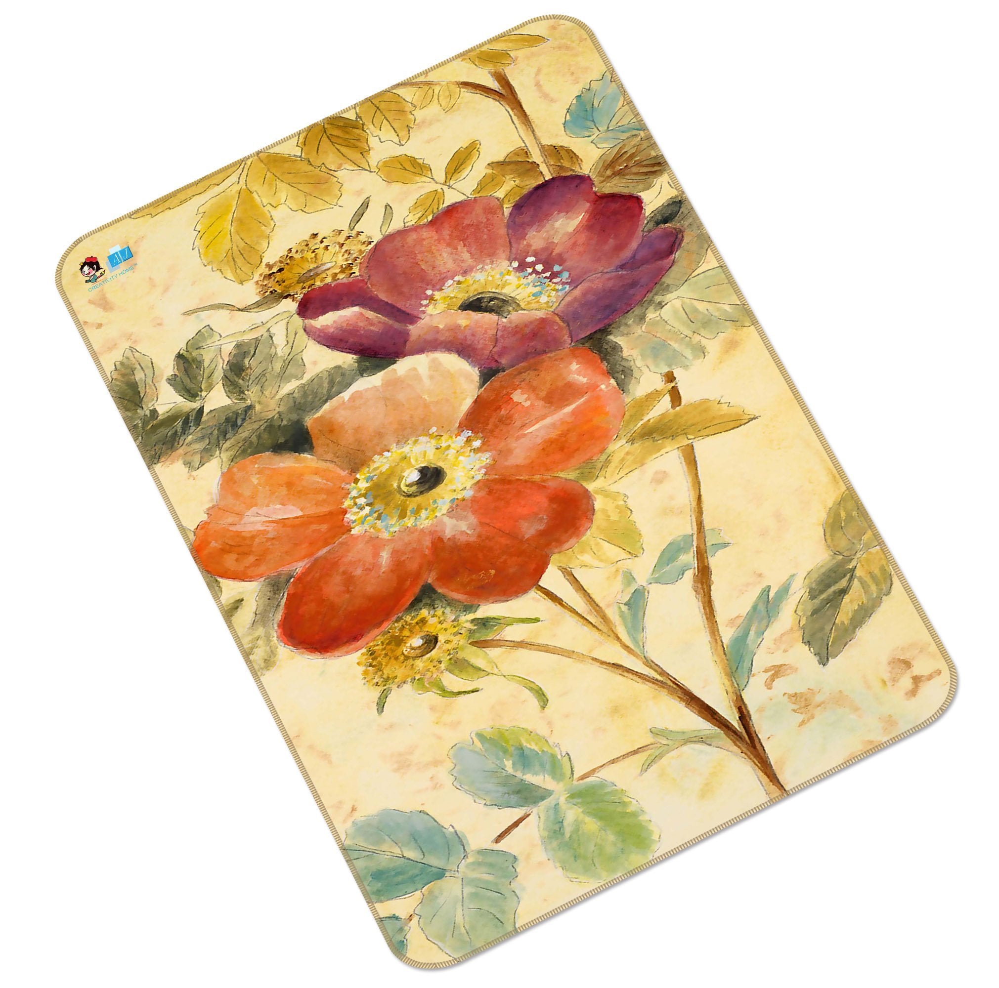 3D Oil Painting Flowers 153 Non Slip Rug Mat Mat AJ Creativity Home 