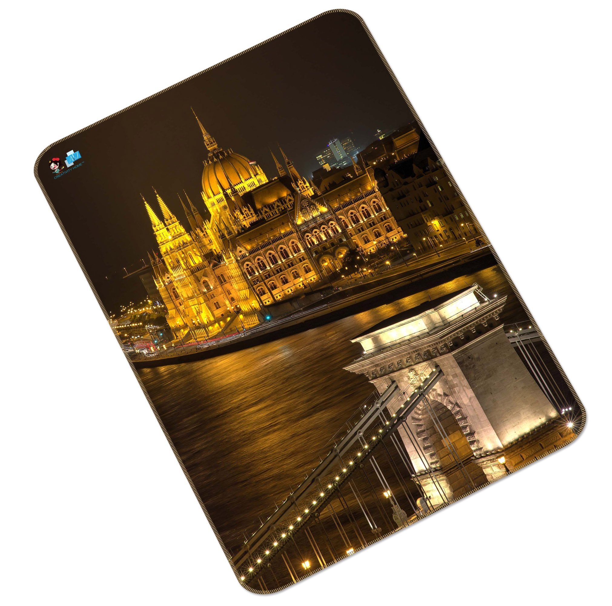 3D European City Night View 137 Non Slip Rug Mat Mat AJ Creativity Home 