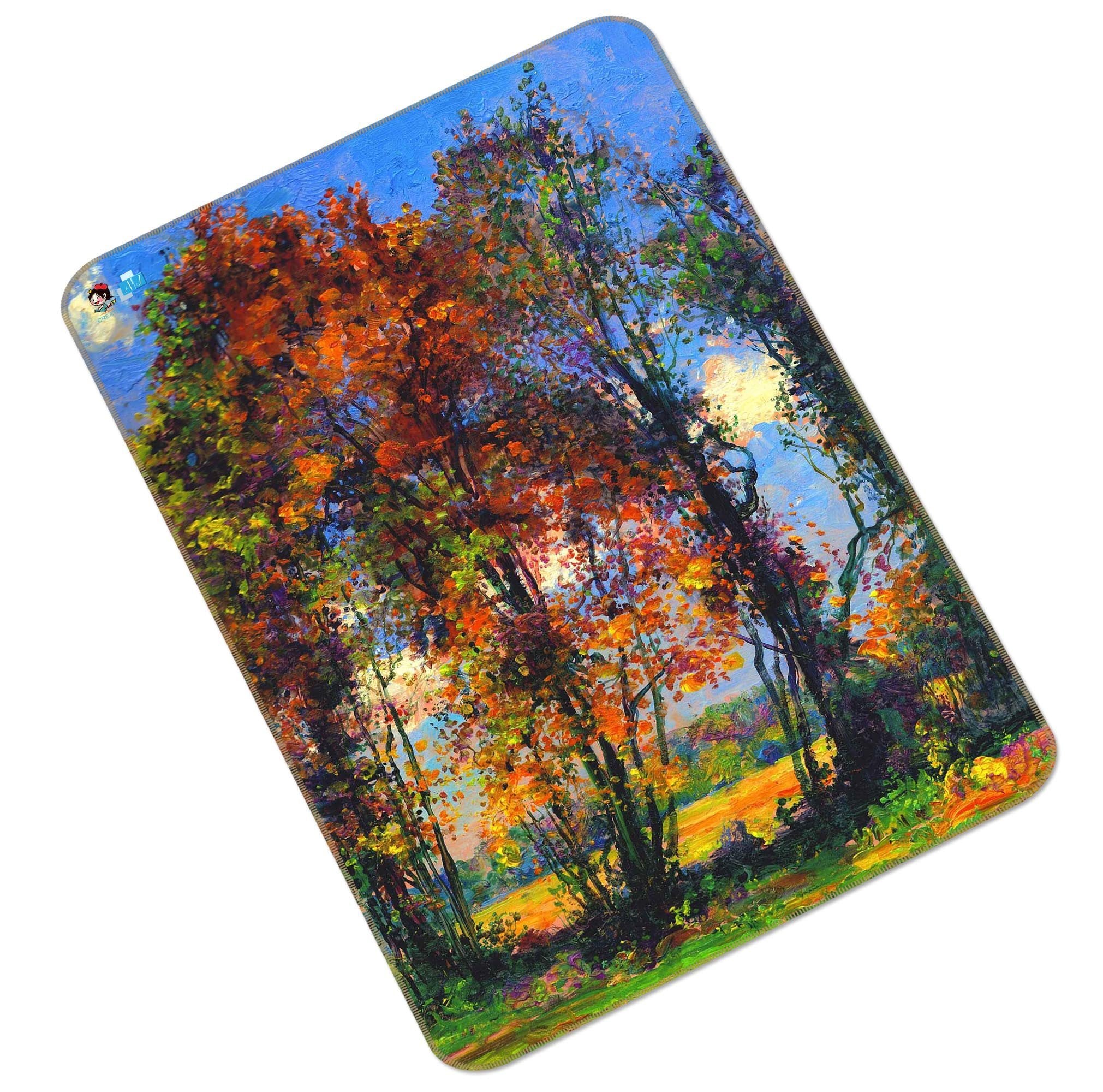 3D Oil Painting Trees 193 Non Slip Rug Mat Mat AJ Creativity Home 