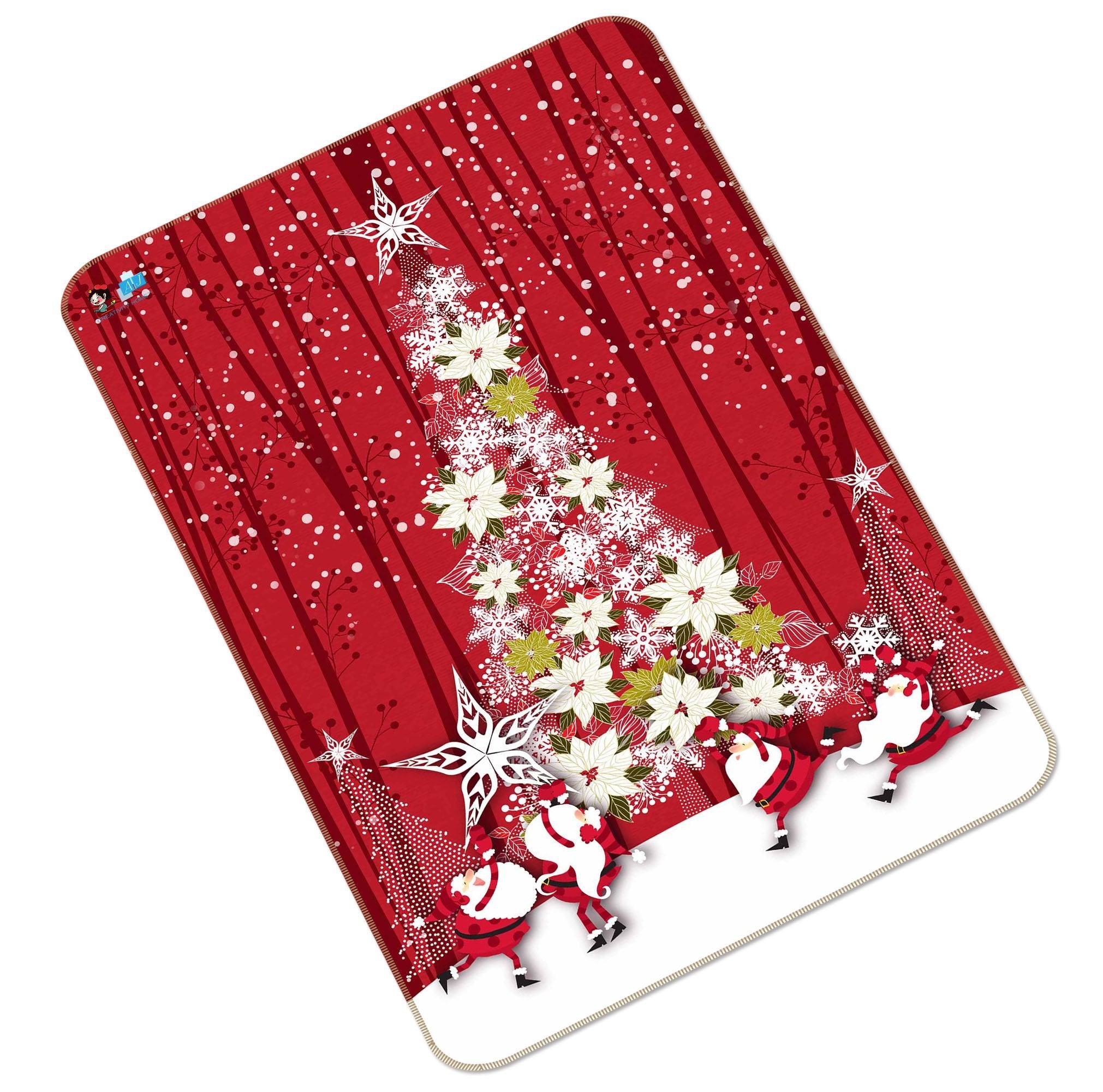 3D Christmas Tree 135 Non Slip Rug Mat Mat AJ Creativity Home 