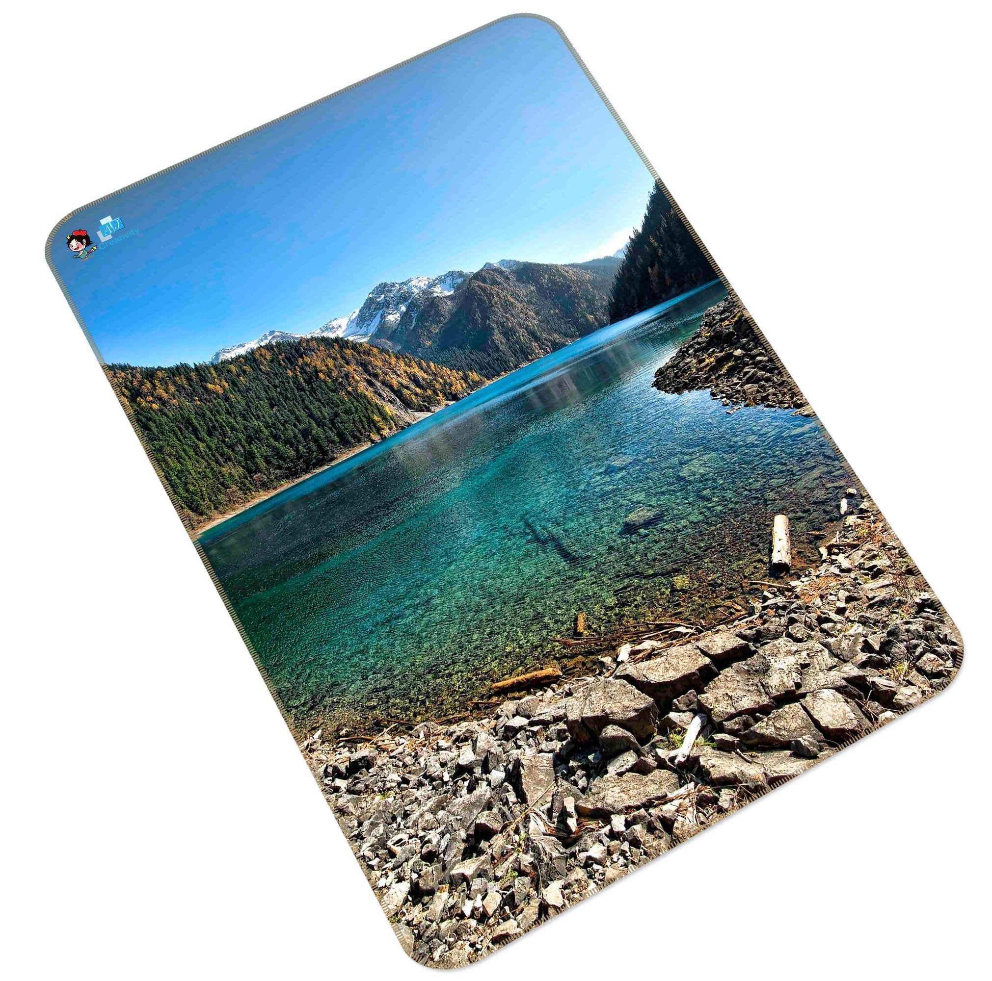 3D Mountain Lake Scenery 133 Non Slip Rug Mat Mat AJ Creativity Home 