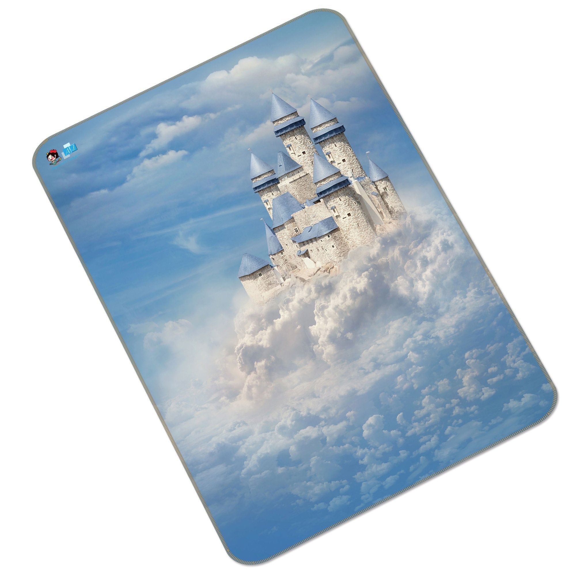 3D Blue Sky Castle 144 Non Slip Rug Mat Mat AJ Creativity Home 