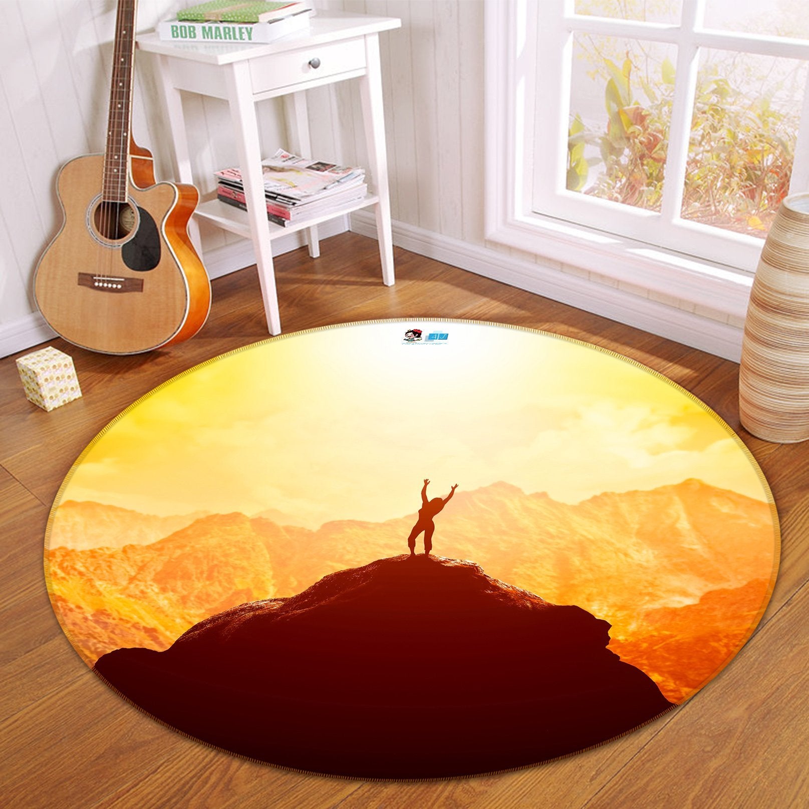 3D High Mountain 167 Round Non Slip Rug Mat Mat AJ Creativity Home 