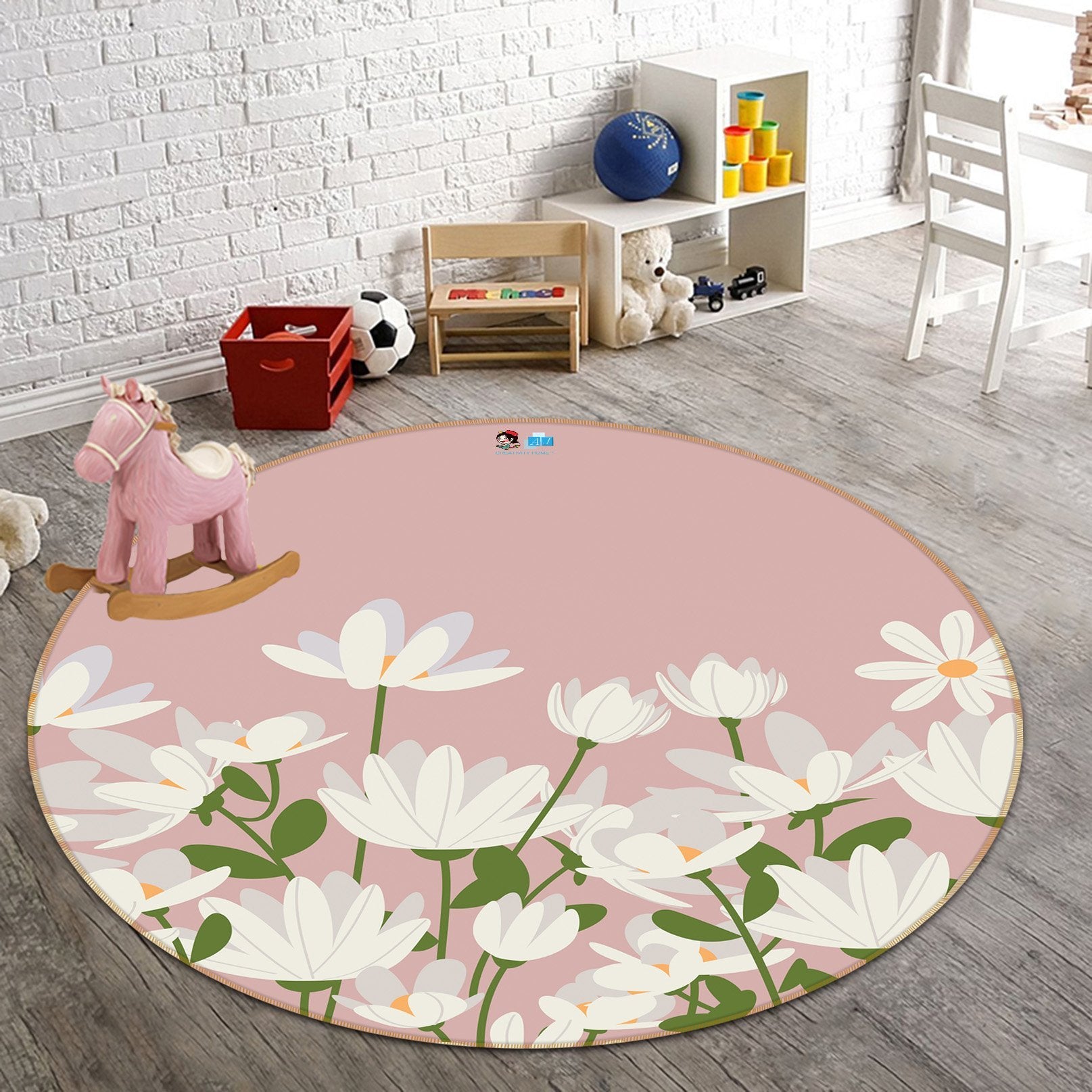 3D Fresh Flower 143 Round Non Slip Rug Mat Mat AJ Creativity Home 