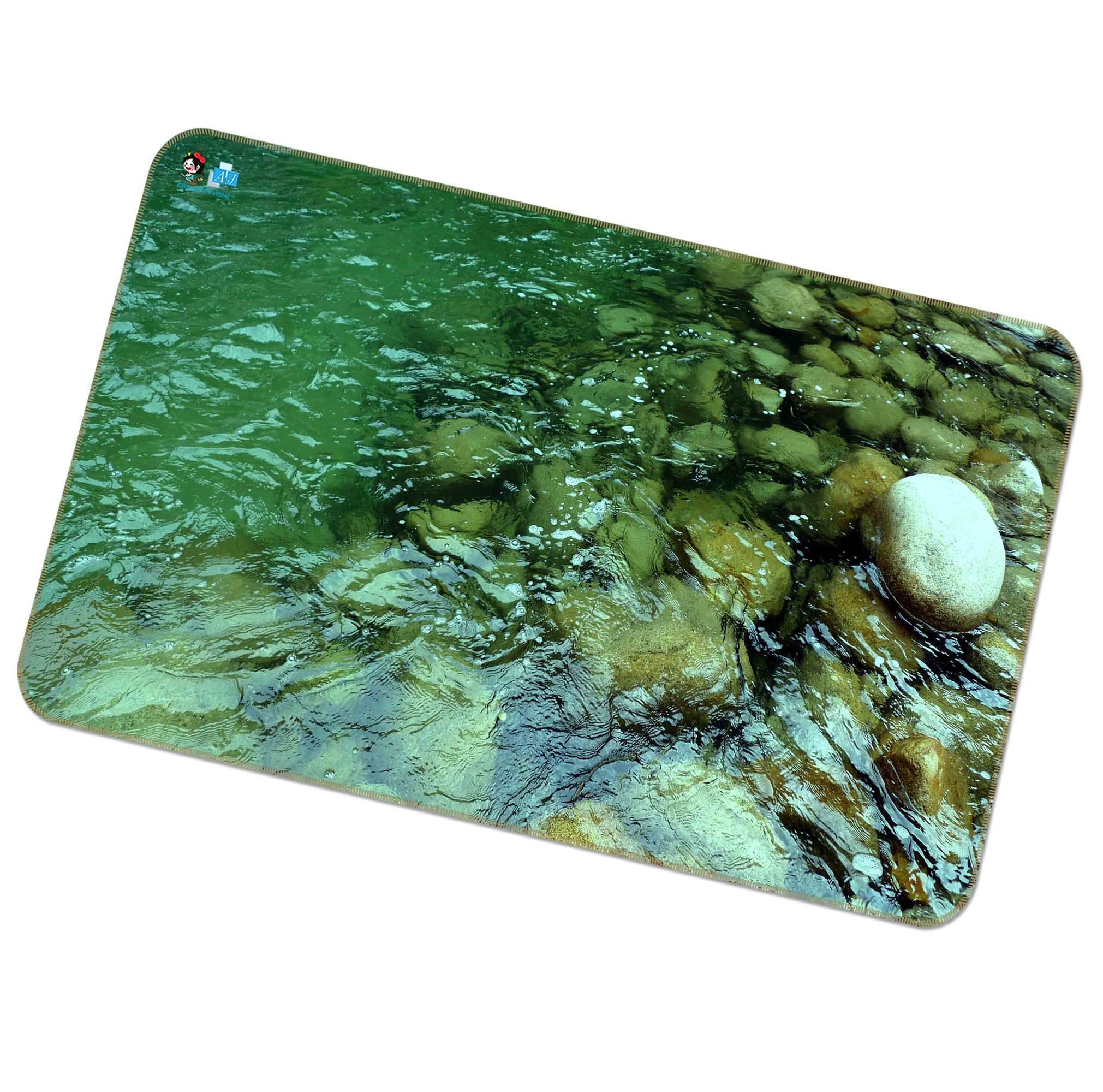 3D River Pebbles 152 Non Slip Rug Mat Mat AJ Creativity Home 