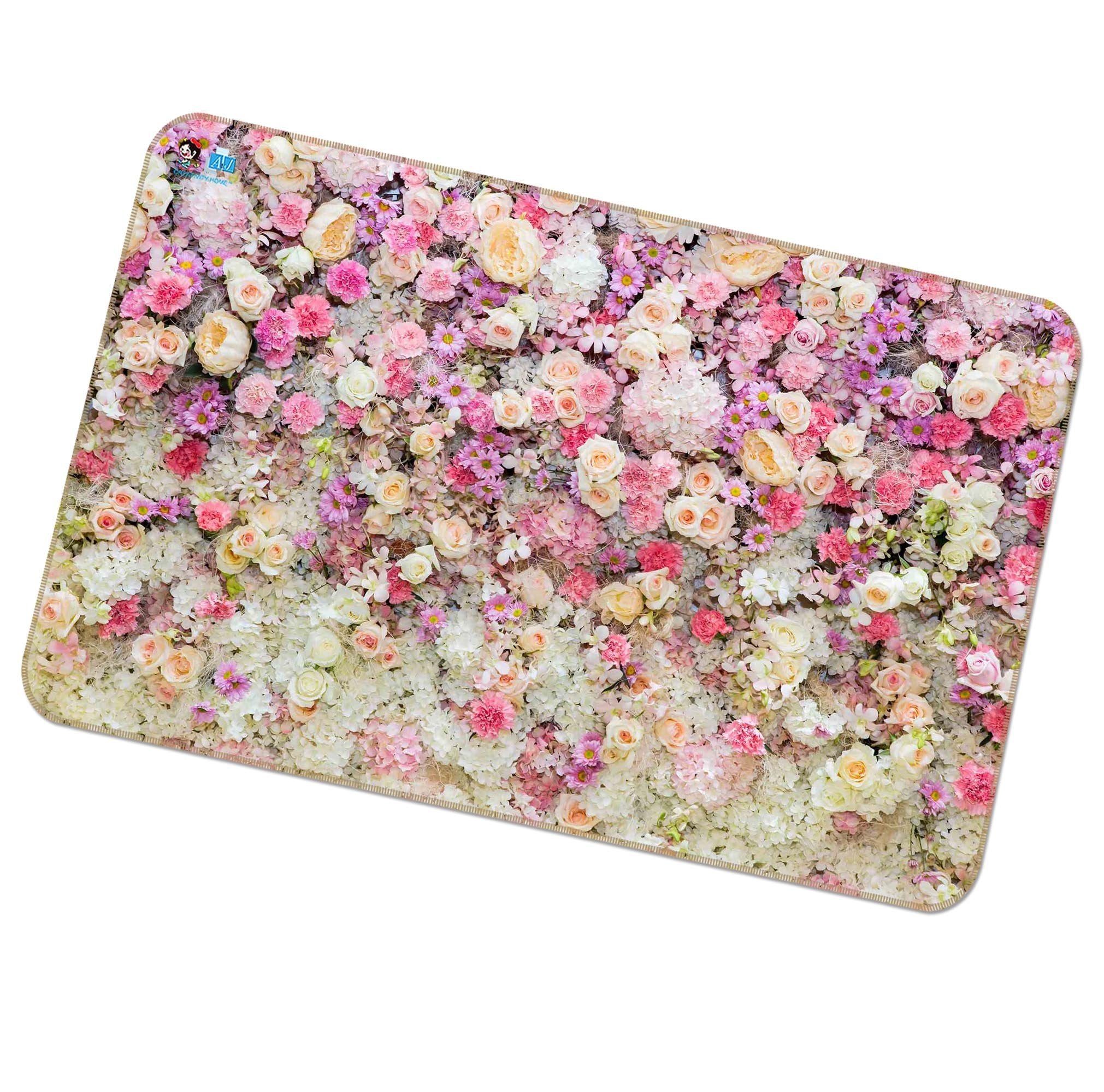 3D Flowers Wall 173 Non Slip Rug Mat Mat AJ Creativity Home 
