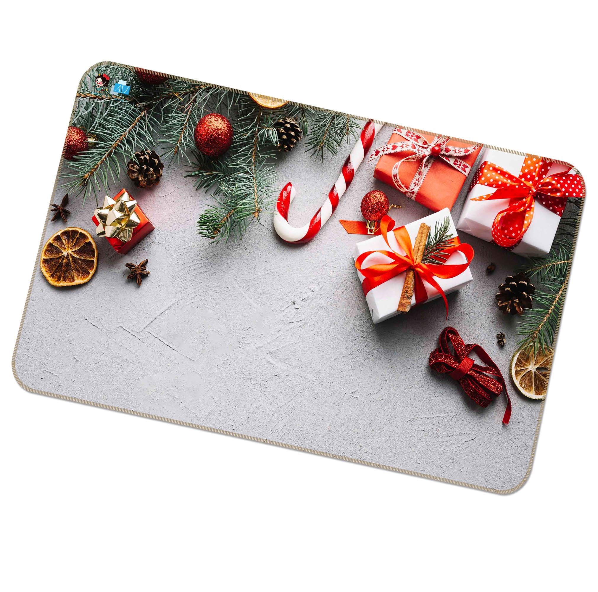 3D Gift Lemon Slice 199 Non Slip Rug Mat Mat AJ Creativity Home 