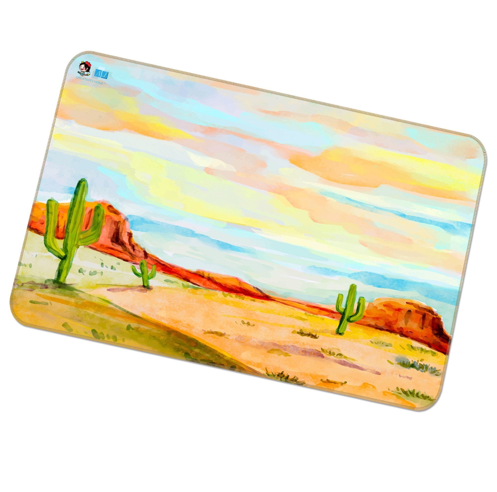 3D Oil Painting Cactus 301 Non Slip Rug Mat Mat AJ Creativity Home 