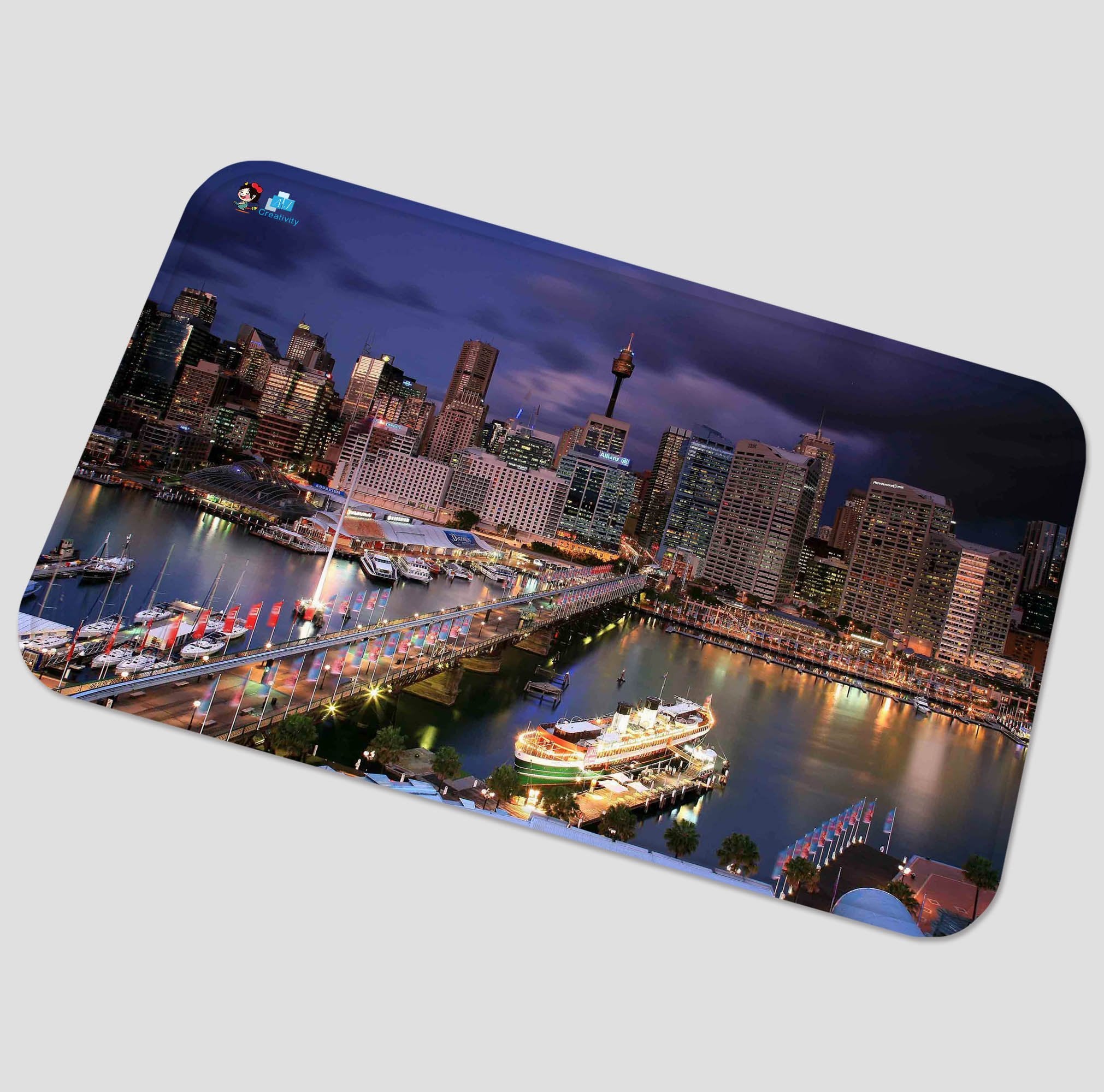 3D City Scenery 73 Non Slip Rug Mat Mat AJ Creativity Home 