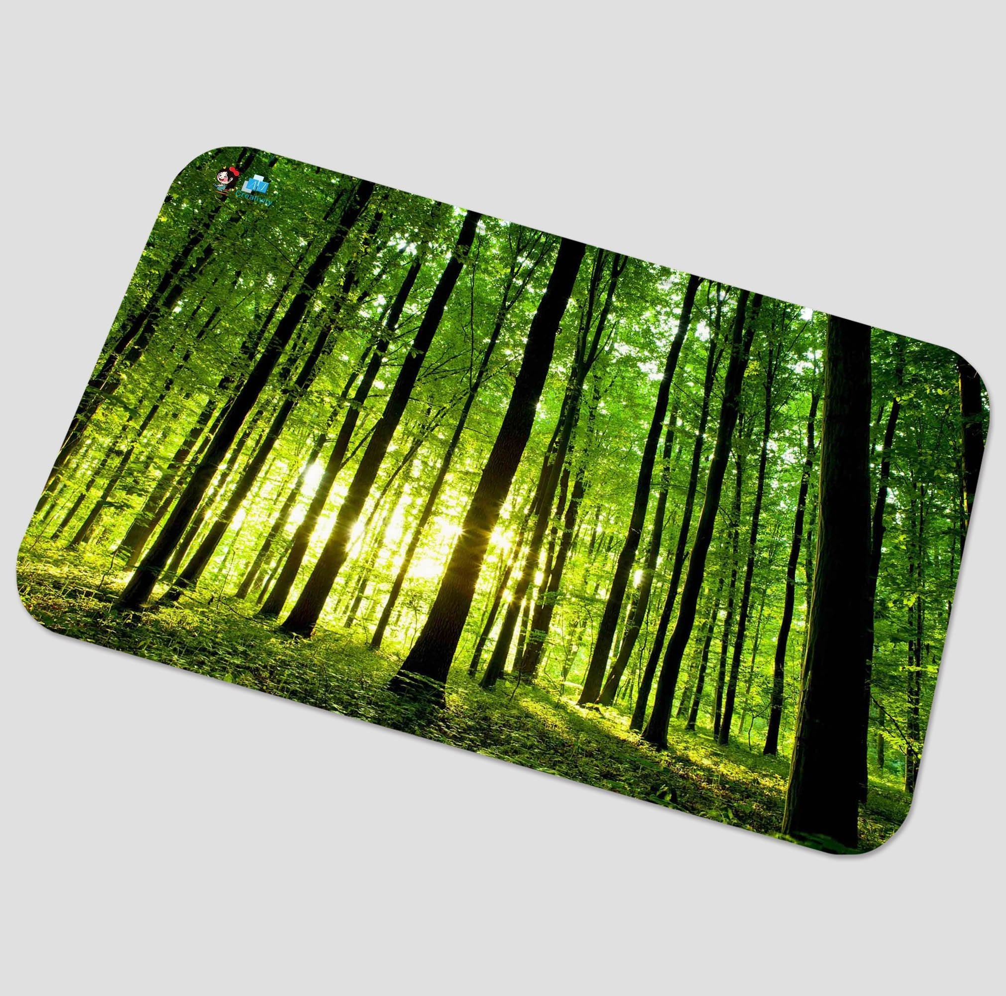 3D Forest Sunshine 6 Non Slip Rug Mat Mat AJ Creativity Home 
