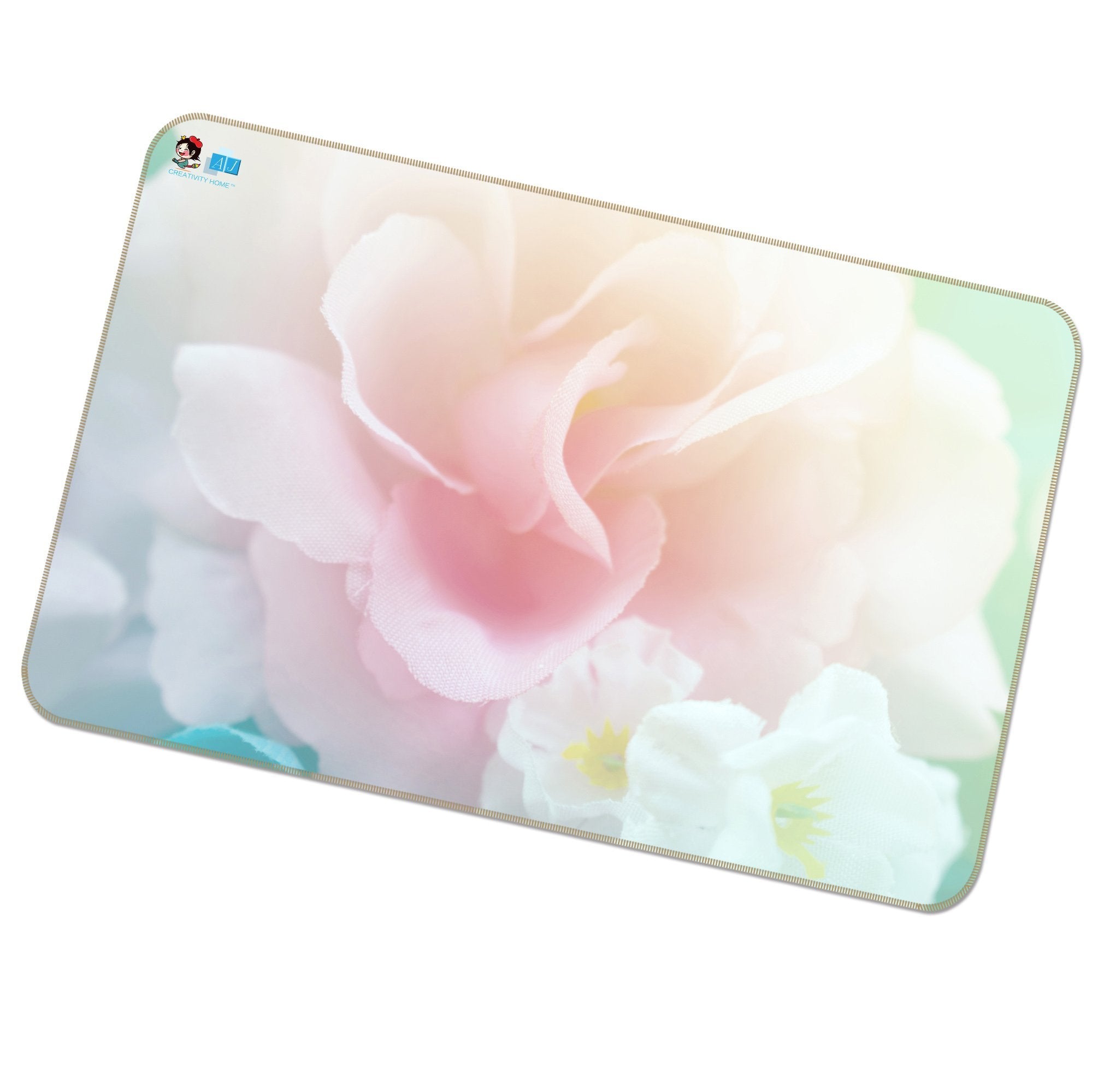 3D Powder Rose 333 Non Slip Rug Mat Mat AJ Creativity Home 