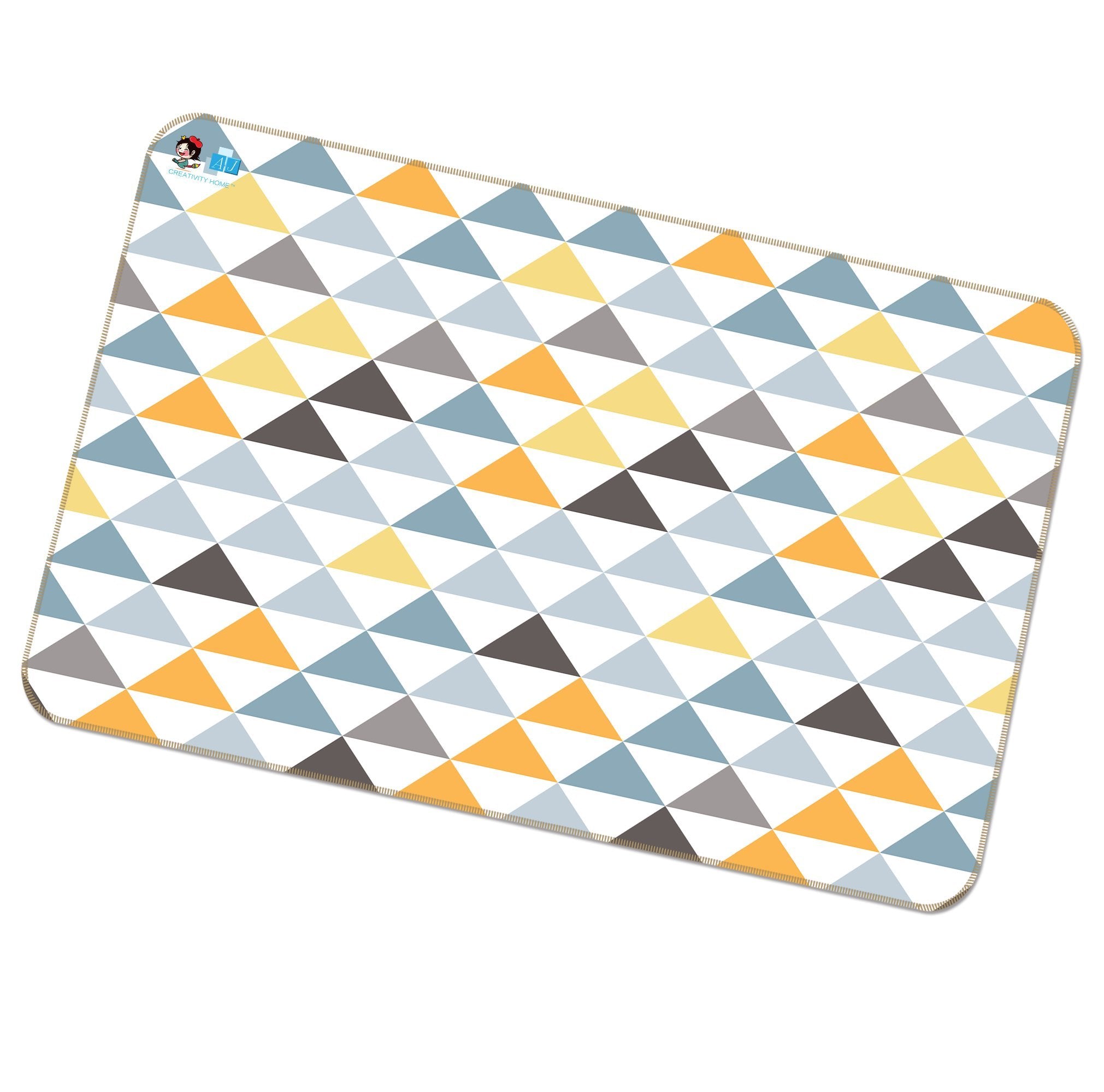 3D Colored Triangle 005 Non Slip Rug Mat Mat AJ Creativity Home 