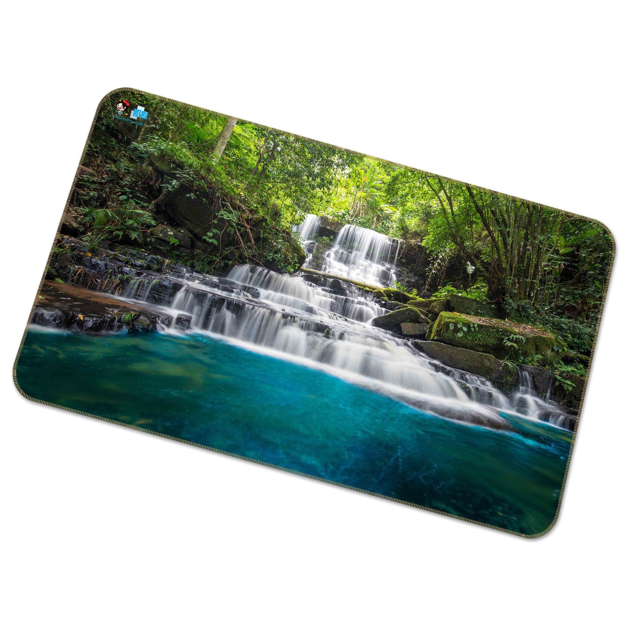 3D Forest River 231 Non Slip Rug Mat Mat AJ Creativity Home 