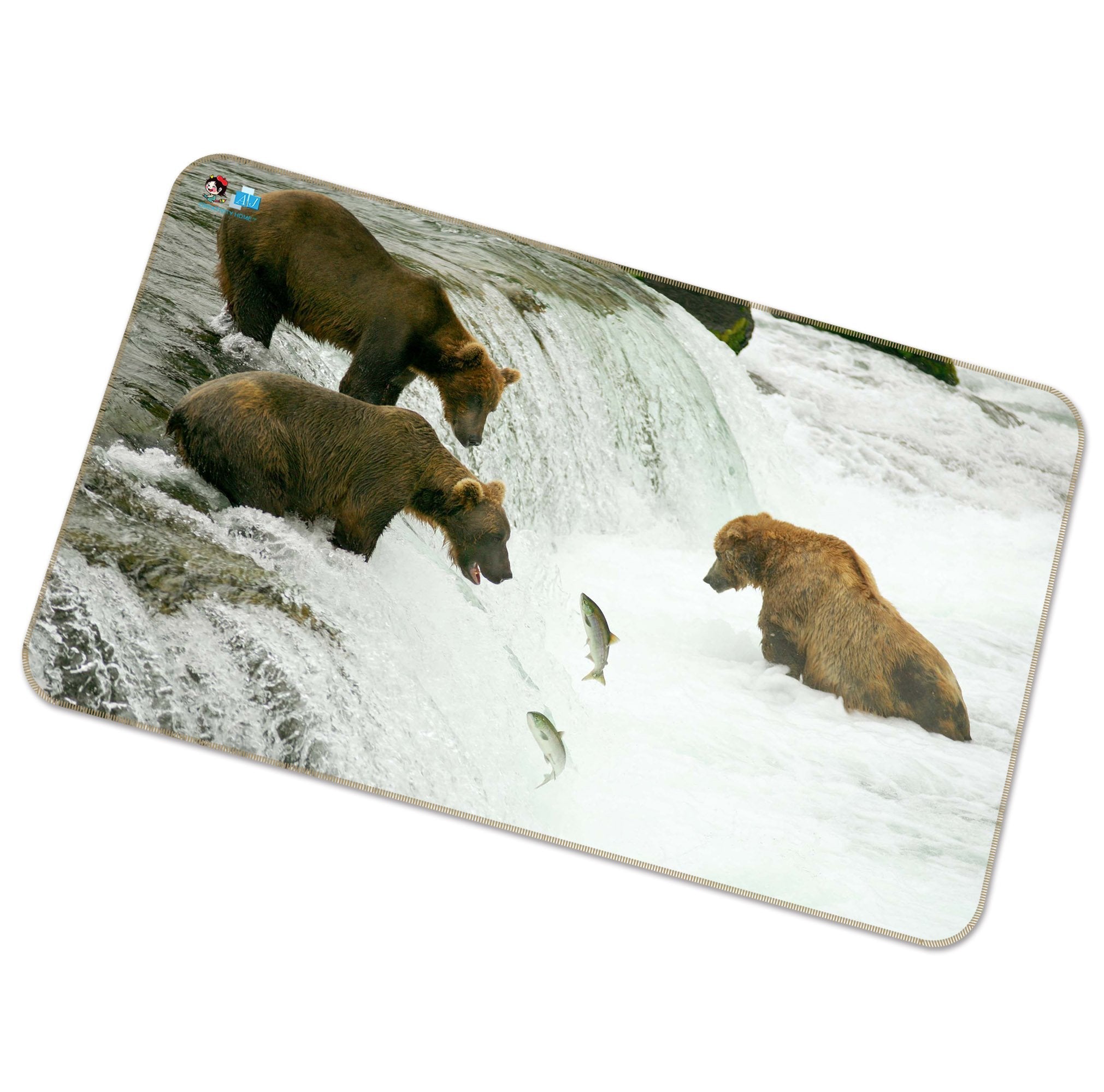 3D Foraging Bears 278 Non Slip Rug Mat Mat AJ Creativity Home 