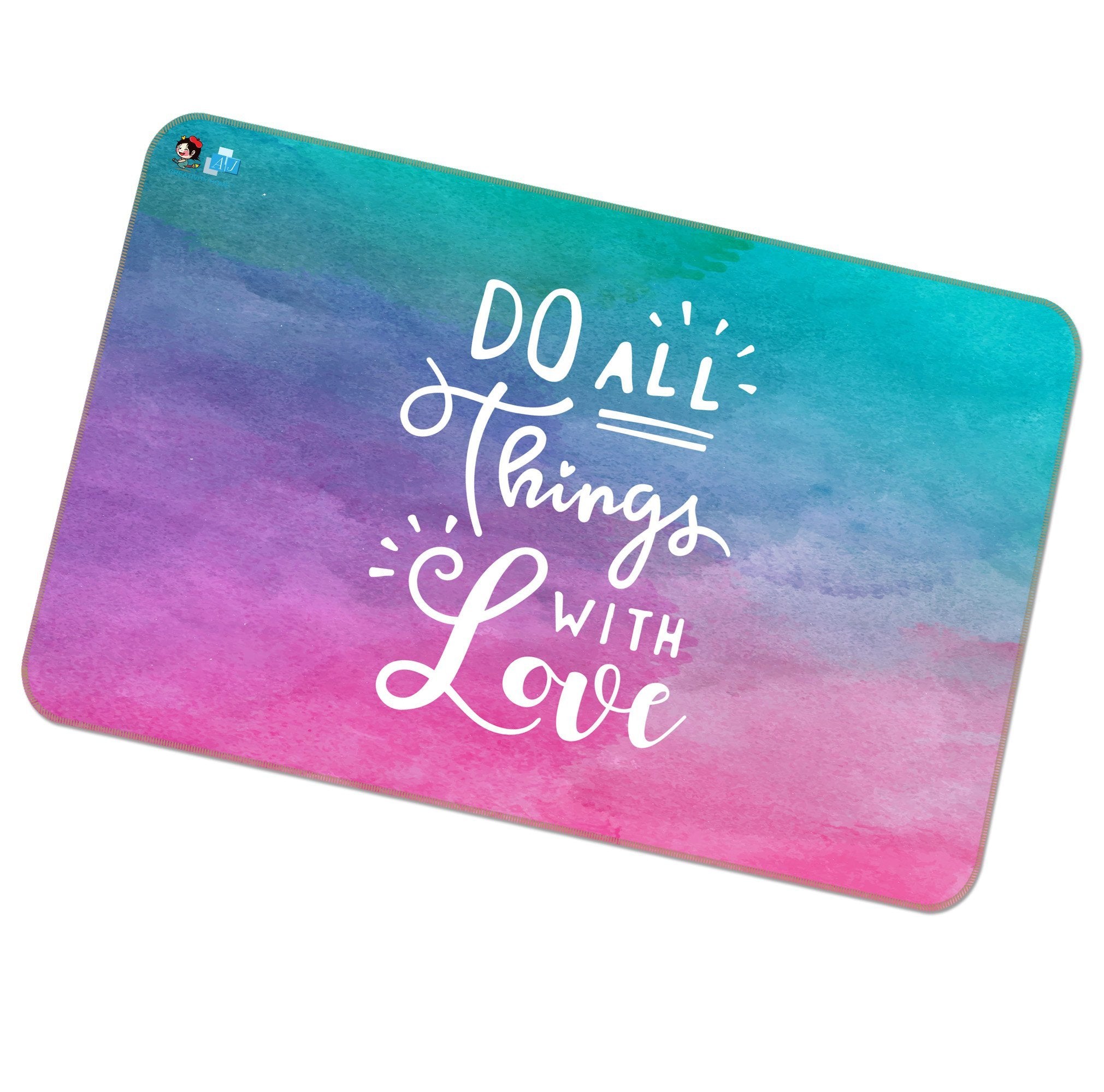 3D Powder Gradient 244 Non Slip Rug Mat Mat AJ Creativity Home 