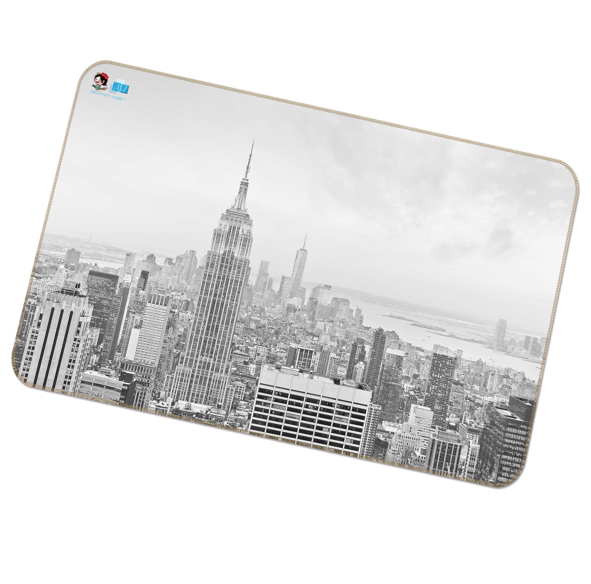 3D Gray Building 076 Non Slip Rug Mat Mat AJ Creativity Home 