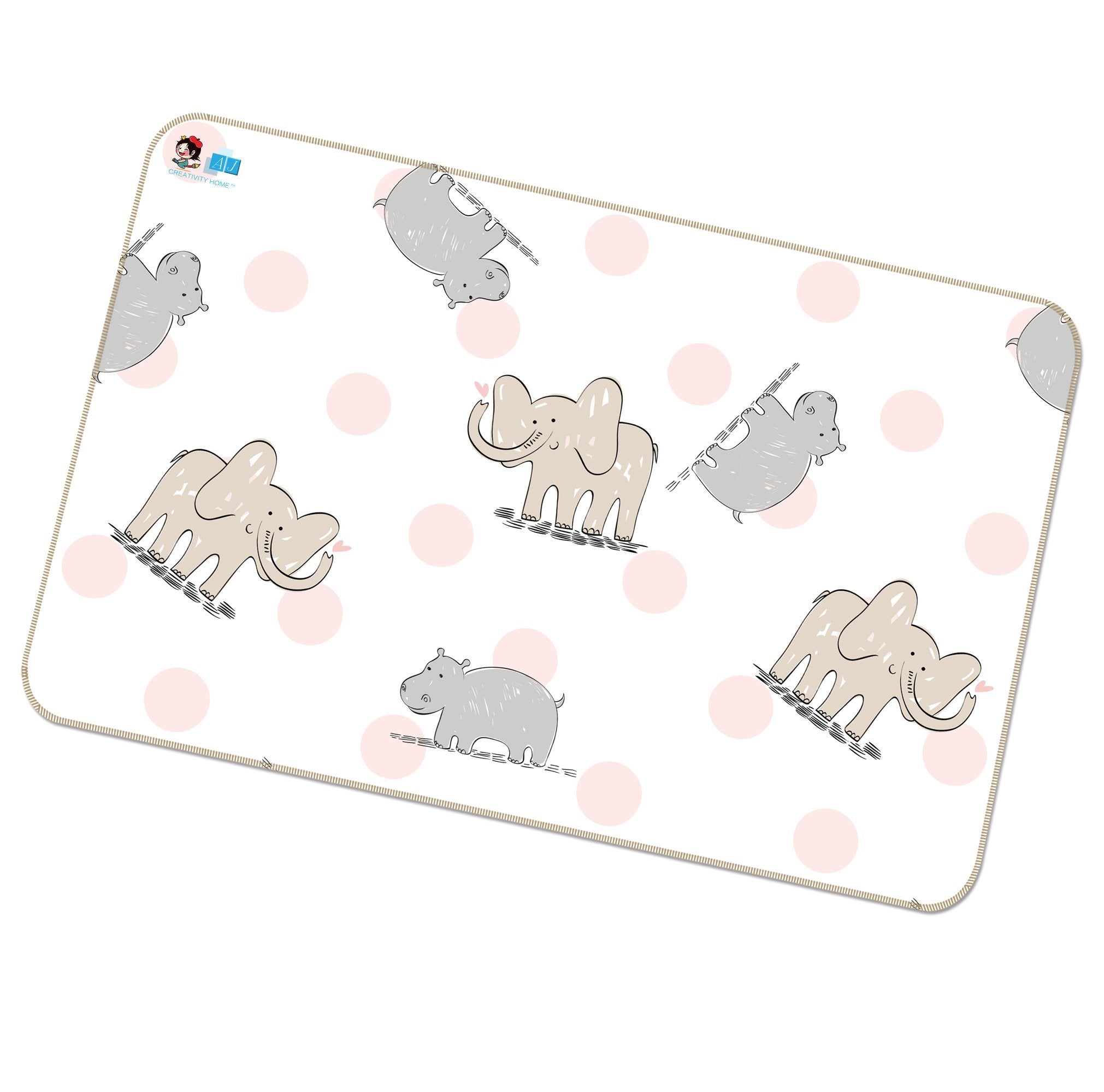 3D Elephant Pattern 121 Non Slip Rug Mat Mat AJ Creativity Home 