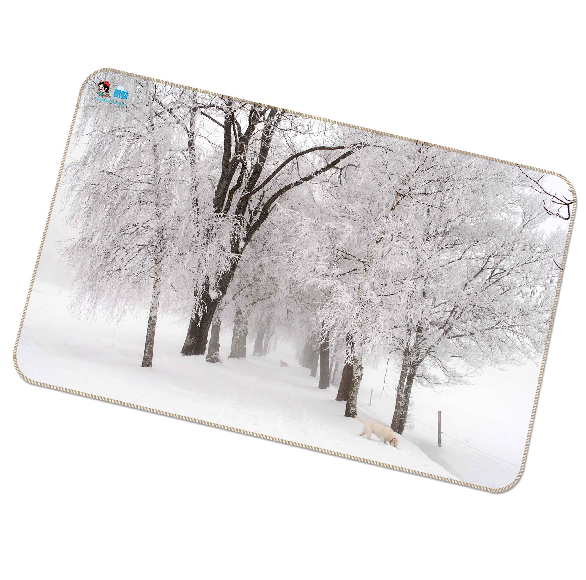 3D Frozen Trees 143 Non Slip Rug Mat Mat AJ Creativity Home 